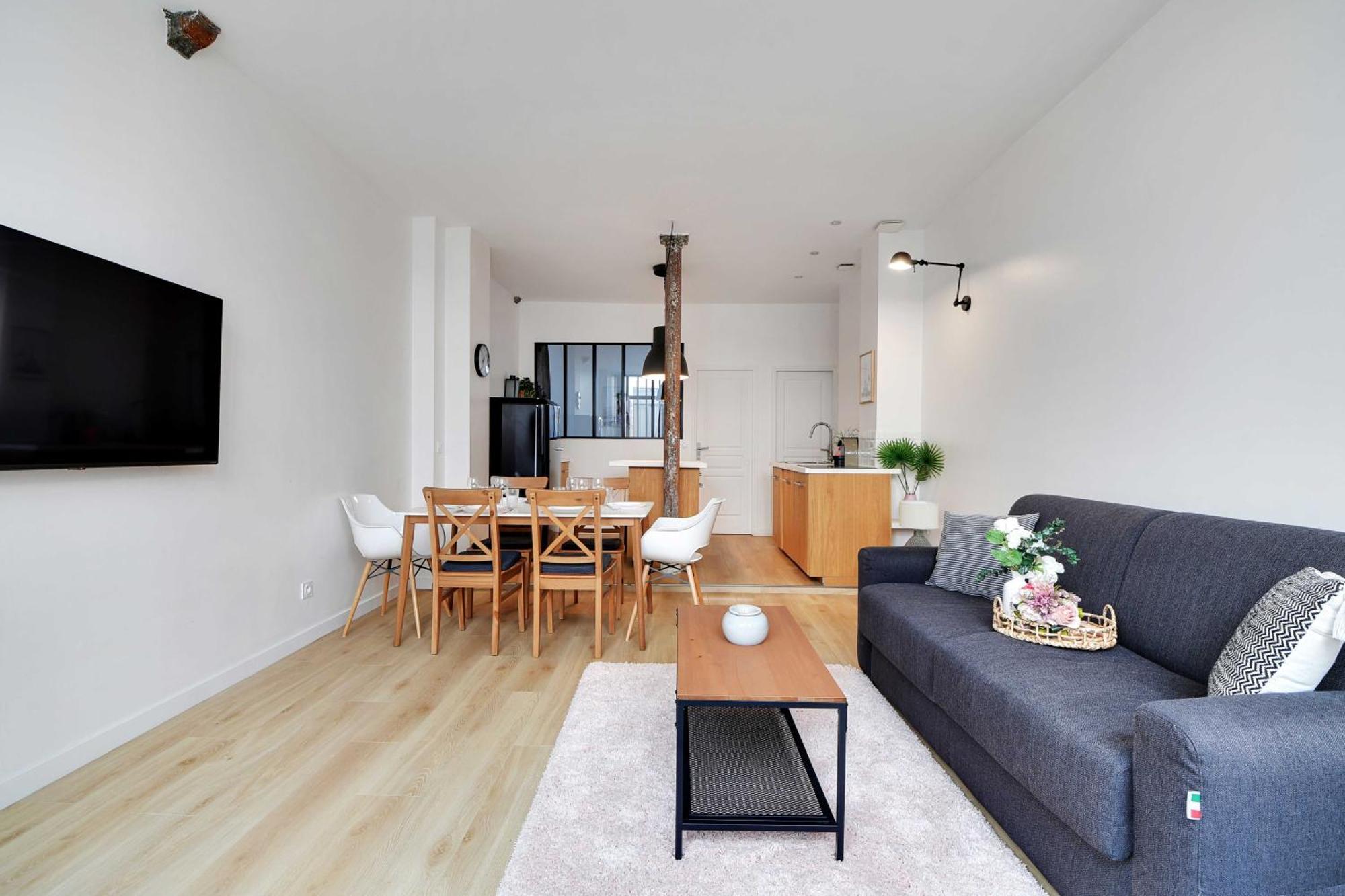 Appartement Loft Lumineux Et Design - 6 Personnes Voltaire 11e
