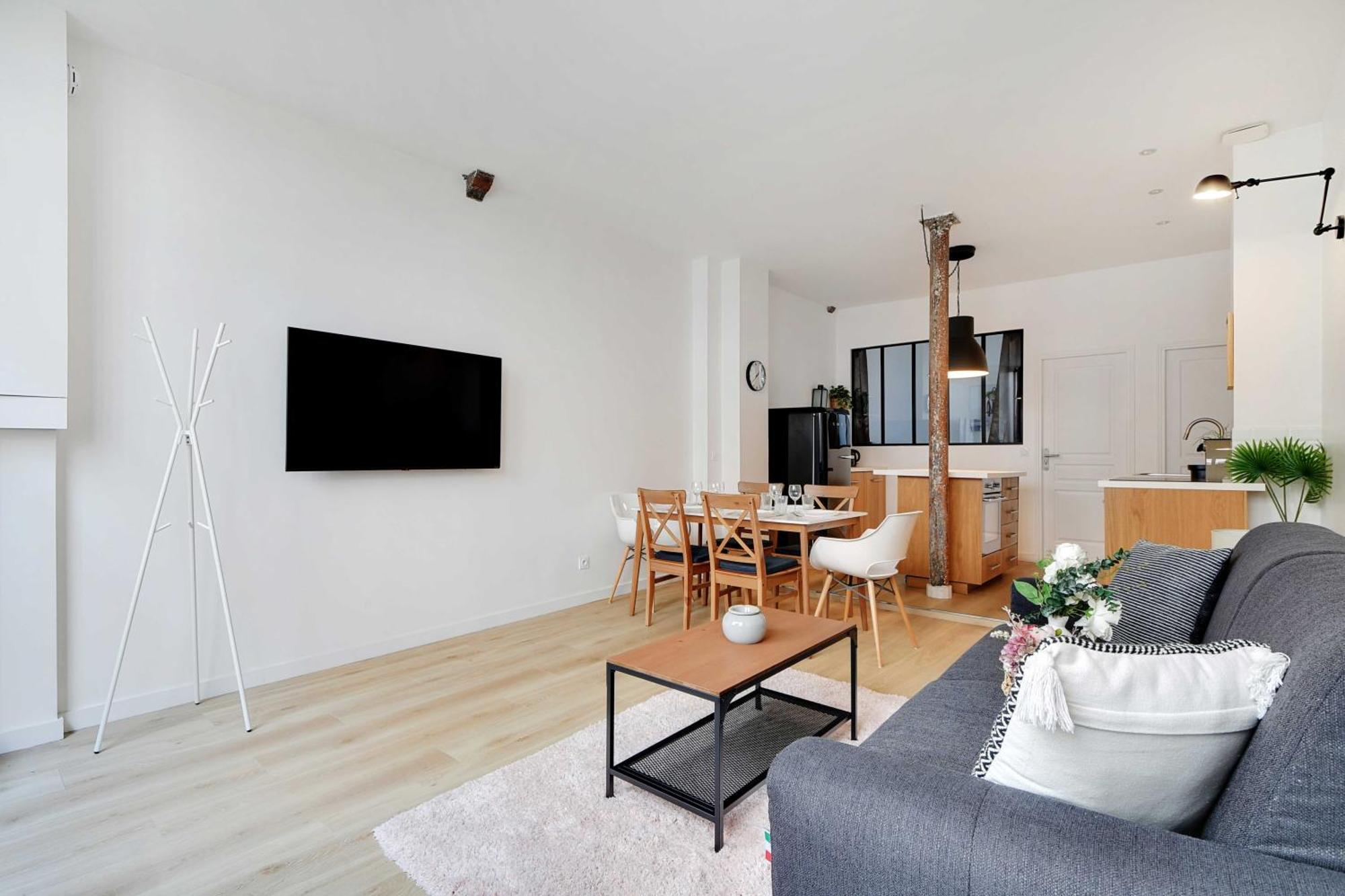 Appartement Loft Lumineux Et Design - 6 Personnes Voltaire 11e *